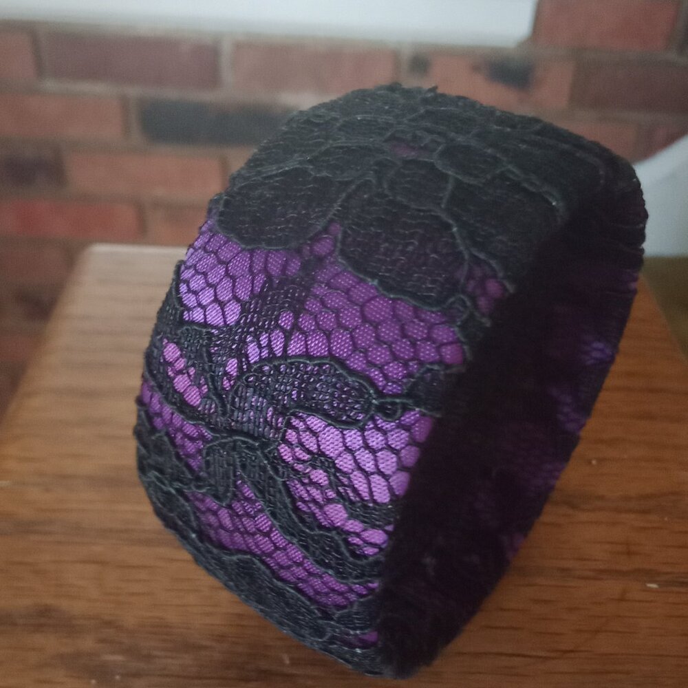 Purple & Black Lace Bracelet